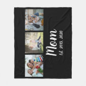 Couverture Polaire Mom Established Elegant Script Black 3 Photo (Devant)
