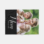 Couverture Polaire Mom Established Modern Script Photo (Devant (Horizontal))