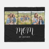 Couverture Polaire Mom Established Script Black 3 Photo (Devant (Horizontal))