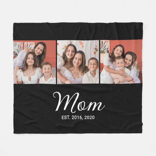 Couverture Polaire Mom Established Script Black 3 Photo (Devant (Horizontal))