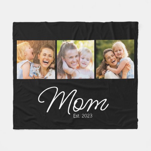 Couverture Polaire Mom Established Script Black 3 Photo (Devant (Horizontal))