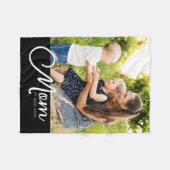 Couverture Polaire Mom Established Script Black Photo (Devant (Horizontal))