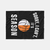 Couverture Polaire Mom Of Both Sorry I Can't It's Basketball Volleyba (Devant (Horizontal))