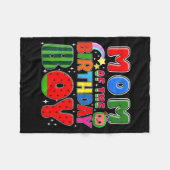 Couverture Polaire Mom Of The Birthday Boy Melon Family Matching Funn (Devant (Horizontal))