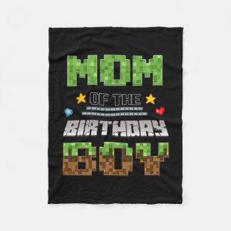 Couverture Polaire Mom Of The Birthday Boy Video Gamer Pixel Birthday