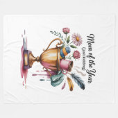 Couverture Polaire Mom Of The Year (Just Kidding) (Devant (Horizontal))