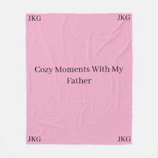 Couverture Polaire Moments Coquets Avec Mon Père Plaid | JKG