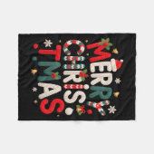 Couverture Polaire Momma Farm Cow Birthday Boy Matching Family Party (Devant (Horizontal))