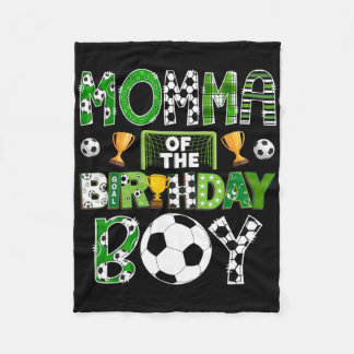 Couverture Polaire Momma Of The Birthday Boy Soccer Player Game Day 