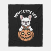 Couverture Polaire Mom's Little Boo French Bulldog Hallowen (Devant)