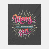 Couverture Polaire Moms Veut Juste Avoir Une Typographie Amusante Nou (Devant)