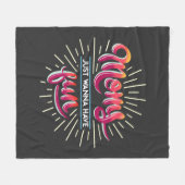 Couverture Polaire Moms Veut Juste Avoir Une Typographie Amusante Nou (Devant (Horizontal))