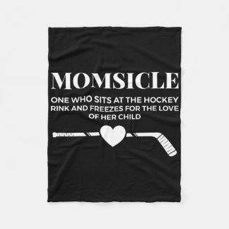Couverture Polaire Momsicle gèle par amour pour son enfant drôle H