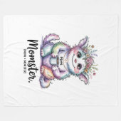 Couverture Polaire Momster. (Mom + Monster) (Devant (Horizontal))