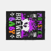 Couverture Polaire Momster Of The Brewing Baby Mom To Be Halloween (Devant (Horizontal))