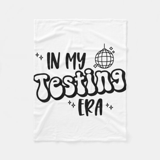 Couverture Polaire Mon âge de test Funny State Testing Day Teacher Te (Devant)