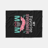 Couverture Polaire Mon Baigneur Favori M'Appelle Maman Baignade Amusa (Devant (Horizontal))