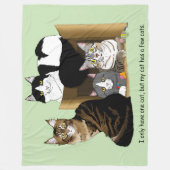 Couverture Polaire Mon chat a des chats (Devant)