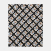 Couverture Polaire Mon chat agit dans le style Tiger Énergie (Devant)