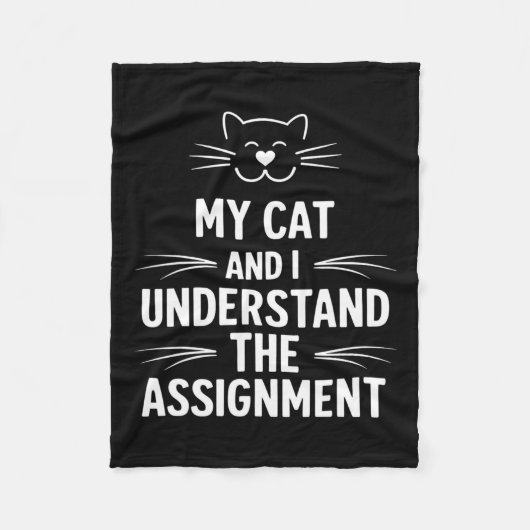 Couverture Polaire Mon Chat Et Moi Comprenons L'Ignement Démocrate Li (Devant)