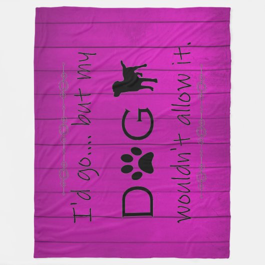 Couverture Polaire Mon chien ne lui permettrait pas de couvrir de toi (Devant)