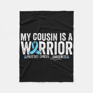 Couverture Polaire Mon cousin est un guerrier Sensibilisation au canc