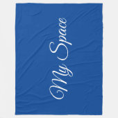 Couverture Polaire Mon espace bleu (Devant)