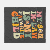 Couverture Polaire Mon Fils En Droit Est Mon Enfant Favori Retro Supe (Devant (Horizontal))