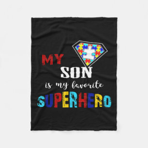 Couverture Polaire Mon Fils Est Ma Sensibilisation sur l'autisme Supe