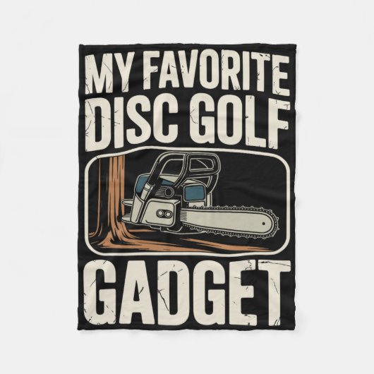 Couverture Polaire Mon gadget préféré de disc golf drôle de disc golf (Devant)