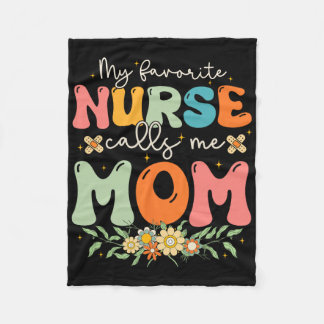 Couverture Polaire Mon infirmière préférée m'appelle maman Stethoscop