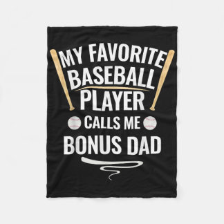 Couverture Polaire Mon Joueur De Baseball Favori M'Appelle Bonus Papa