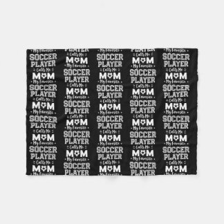 Couverture Polaire Mon Joueur De Football Préféré M'Appelle Maman Soc
