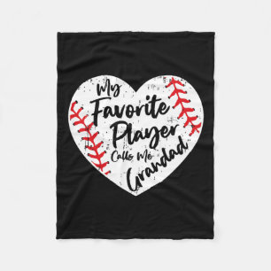 Couverture Polaire Mon Joueur Favori M'Appelle Grand Baseball