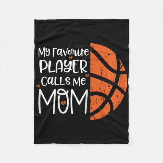 Couverture Polaire Mon Joueur Favori M'Appelle Maman Bysketbyll Cadea (Devant)