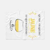 Couverture Polaire Mon Moment Jaune  (Devant (Horizontal))