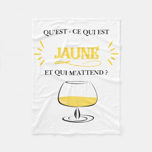 Couverture Polaire Mon Moment Jaune  (Devant)