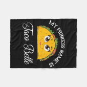 Couverture Polaire Mon Nom Princesse Est Taco Belle - Funny Pun Cinco (Devant (Horizontal))