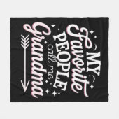 Couverture Polaire Mon peuple favori m’appelle la fête des mères de g (Devant (Horizontal))