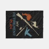 Couverture Polaire Mon plan de retraite Chasse Chasse Pêche Chasseur  (Devant (Horizontal))