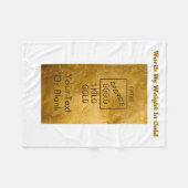 Couverture Polaire Mon Poids En Or (Devant (Horizontal))