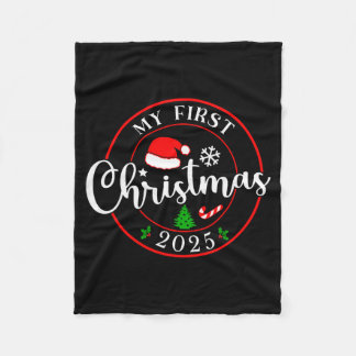 Couverture Polaire Mon premier Noël 2025 1er Noël Famille assortie