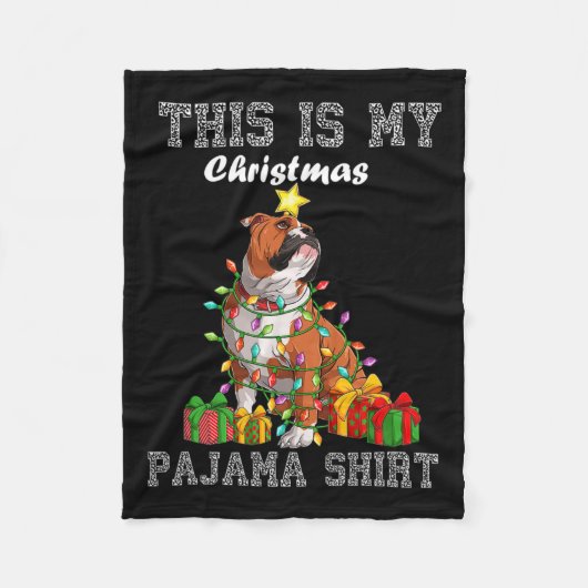 Couverture Polaire Mon pyjama de Noël (Devant)