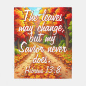 Couverture Polaire Mon sauveur ne change jamais (Devant)