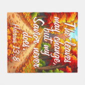 Couverture Polaire Mon sauveur ne change jamais (Devant (Horizontal))