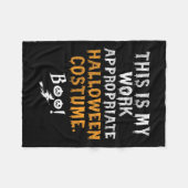 Couverture Polaire Mon Travail Est-Il Approprié Costume Halloween Boo (Devant (Horizontal))
