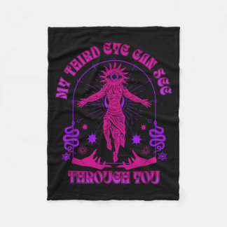 Couverture Polaire Mon Troisième Œil Peut Vous Voir À Travers Humour 