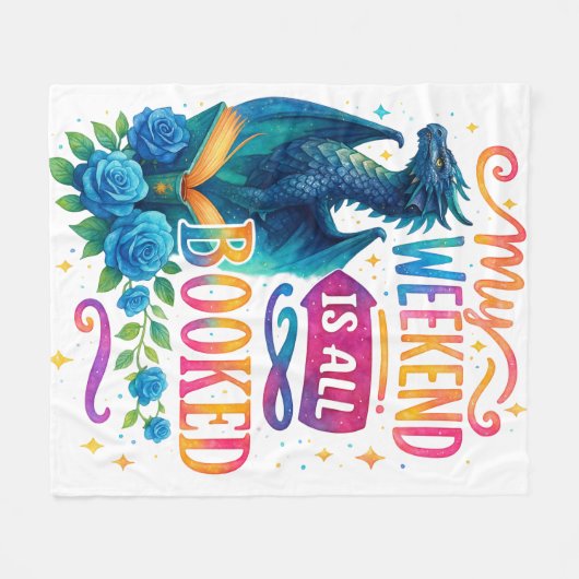 Couverture Polaire Mon Week-End Est Réservé (Devant (Horizontal))