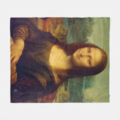 Couverture Polaire Mona Lisa, Léonard de Vinci (Devant (Horizontal))