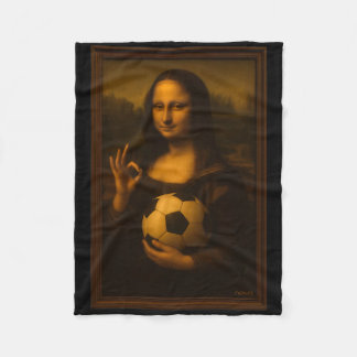 Couverture Polaire Mona Lisa Loves Soccer 